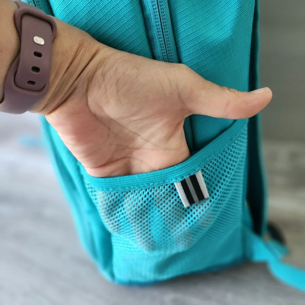 High Sierra Ripstop Multi-Compartment Backpack Turquoise Teal Reflective Bag